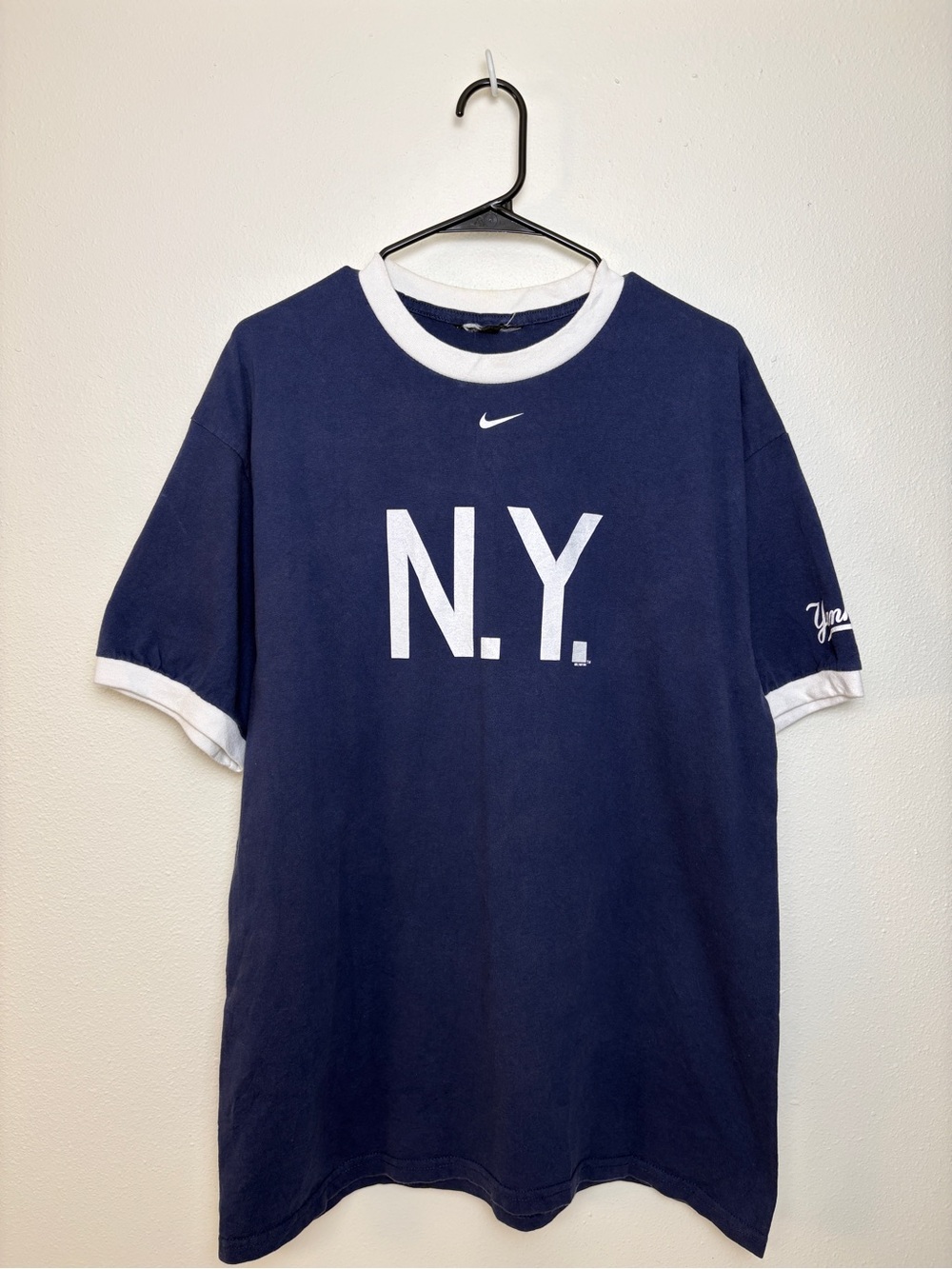 Vintage Nike N.Y. New York Yankees short sleeve ringer tee MLB